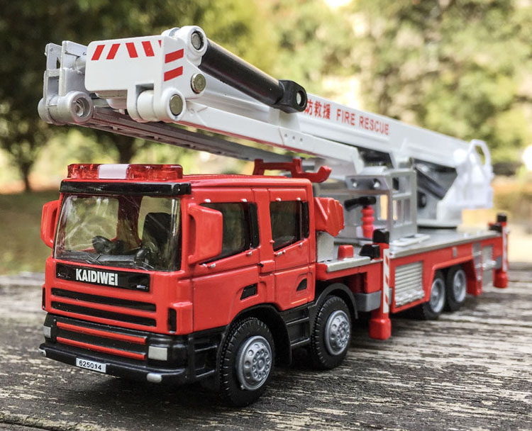 Fire Escape Ladder - Véhicules d'ingénierie en alliage 1:50, camion