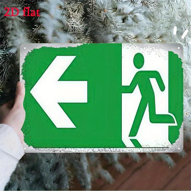 Panneau de Secours en Métal -  - Emergency Exit Sign avis et prix