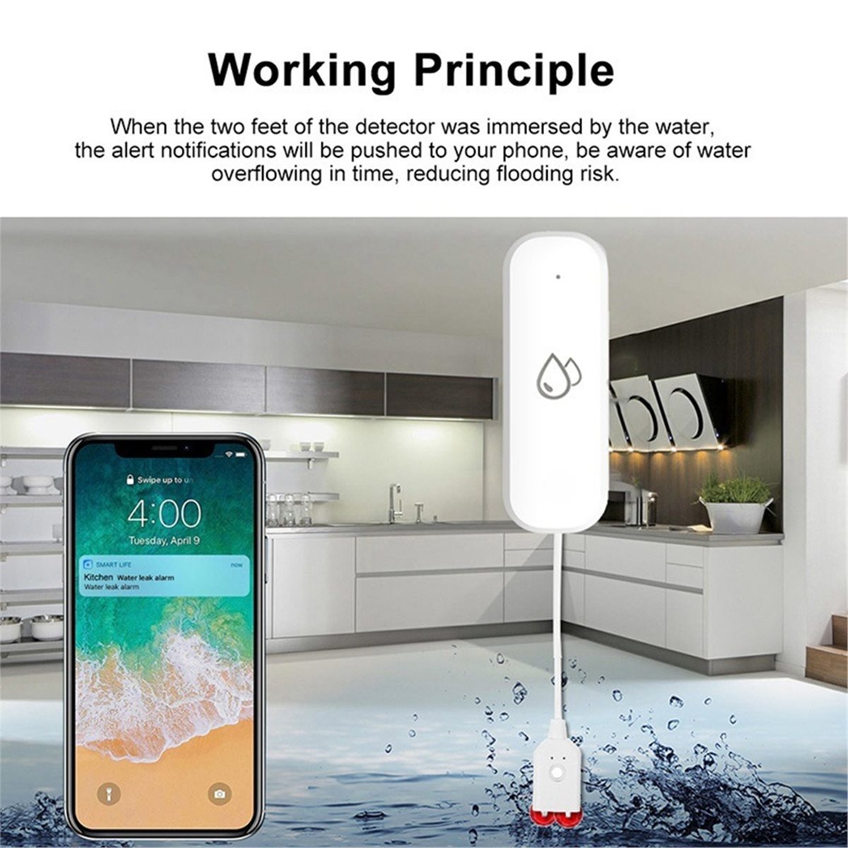 Détecteur de fuite d'eau compa - Water Alarm Sensor avis et prix